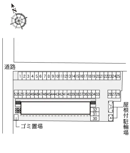 ★手数料０円★福島市南町　月極駐車場（LP）